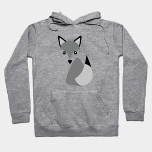 Cute Little Husky Dog Wolf Logo Illustration Hoodie